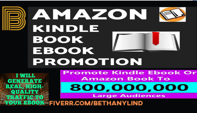 I will promote your amazon kindle book and market your ebooks stores