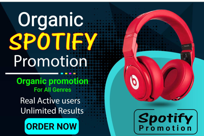 I will promote your spotify to increase spotify monthly listeners