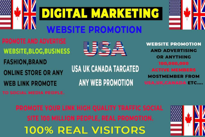 I will promote your website, business, or any weblink promotion to 100 million people