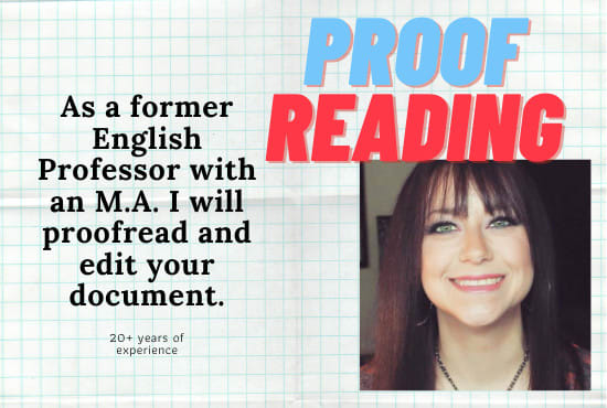 I will proofread and edit your document