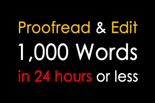 I will proofread, paraphrase, edit and reword your work professionally