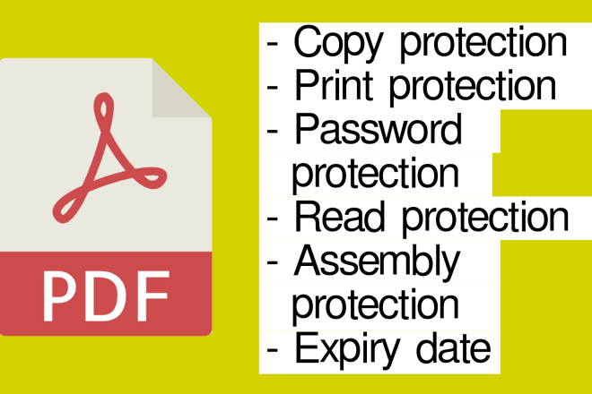 I will protect pdf files with encryption