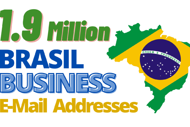 I will provide 1,9 million active brasil business email list