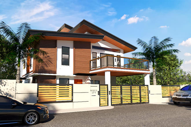 I will provide 3d render exterior and interior perspective