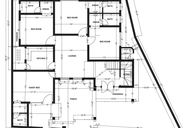 I will provide architect service for house plan with elevations and sections