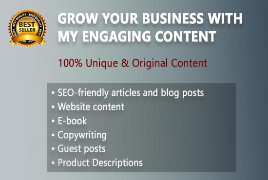 I will provide blog and website content writing services