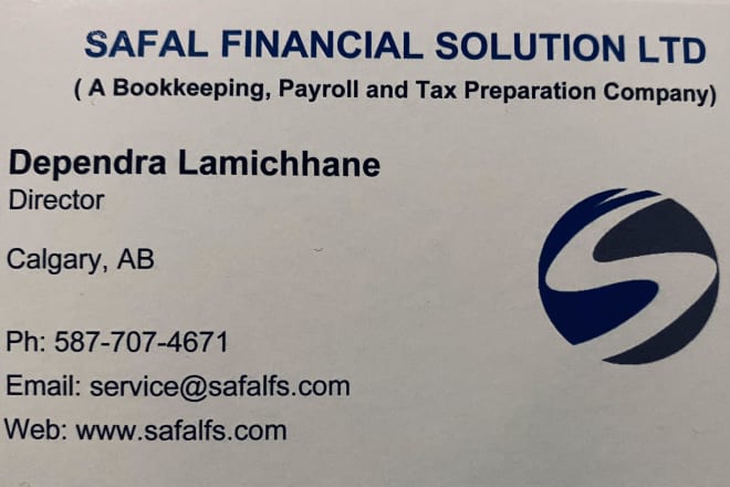 I will provide bookkeeping, tax and payroll services