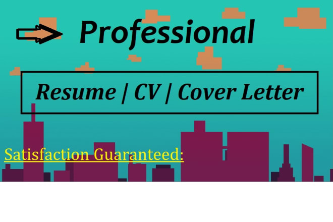 I will provide executive resume, professional resume, cover letter