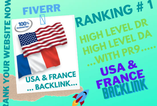I will provide high pr usa and france backlink for your site rank