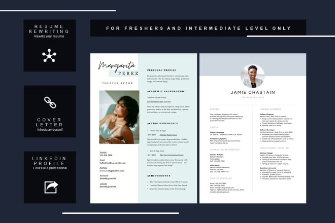 I will provide professional resume writing and resume design service