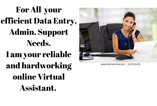I will provide services as your reliable virtual assistant