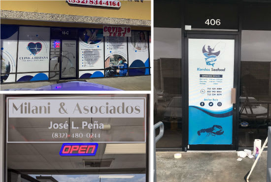 I will provide storefront door or windows vinyl decal services