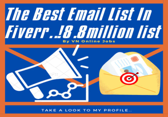 I will provide you 9 million mail list for email marketing