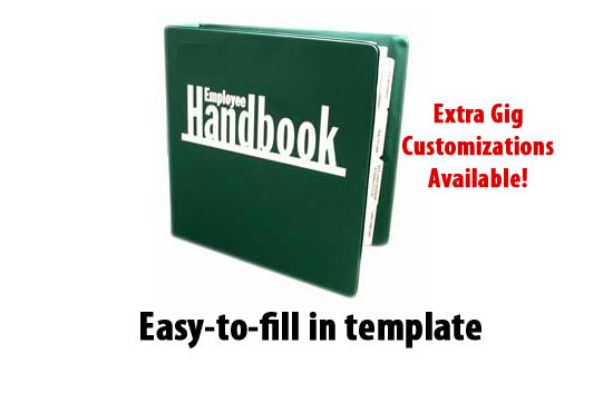 I will provide you an employee handbook template