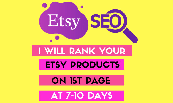 I will rank etsy products top of 1st page