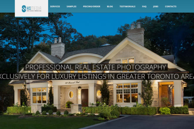 I will real estate photography website