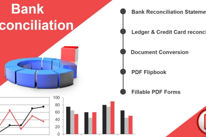 I will reconcile banks statement and edit PDF documents