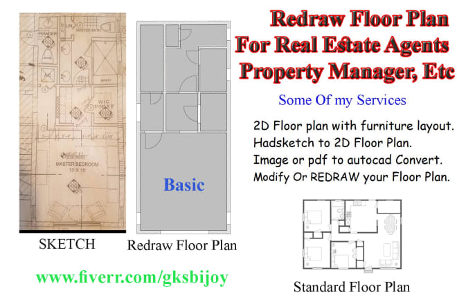 I will redraw floor plan with quick delivery