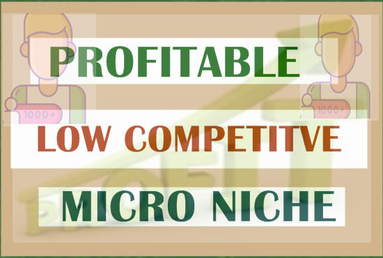 I will research and find highly profitable micro niche