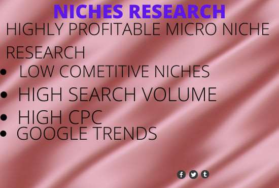 I will research micro niche for affiliate market