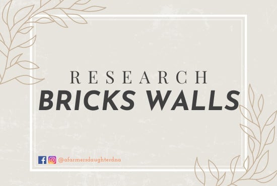I will research your genealogy brick wall using your dna