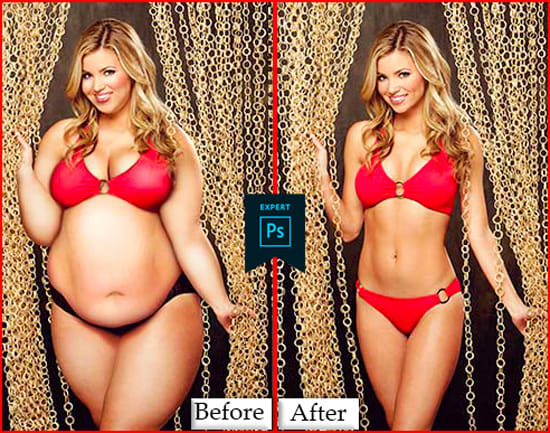 I will reshape your body, slimming or resizing in photoshop