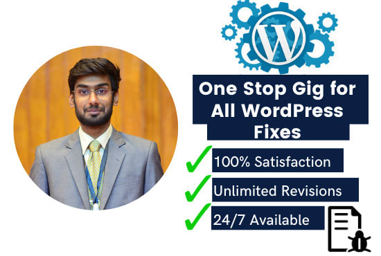 I will resolve any wordpress bug and update website