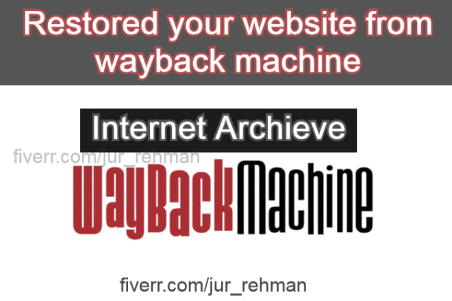 I will restore your website from wayback machine