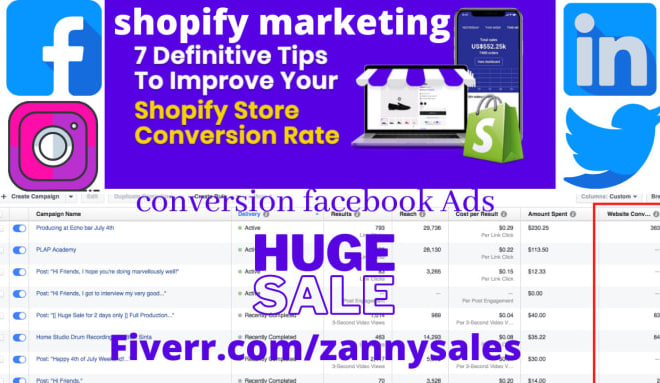 I will run shopify marketing promotion facebook ads USA traffic to boost shopify sales