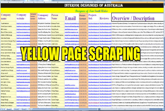 I will scrap yellow pages USA, UK, canada, and australia