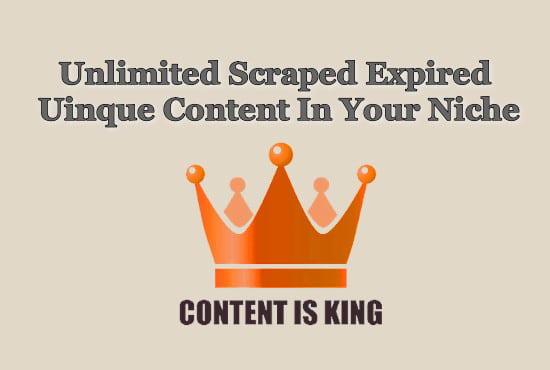 I will scrape unique articles from expired domains per niche and language