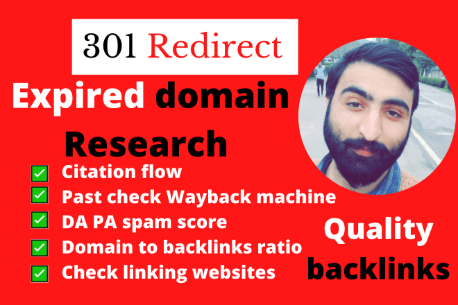 I will search expired domain for 301 redirect