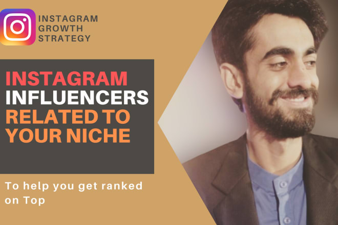 I will search niche based instagram influencer to grow your account