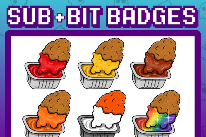I will sell this premade twitch nuggets sub badge set