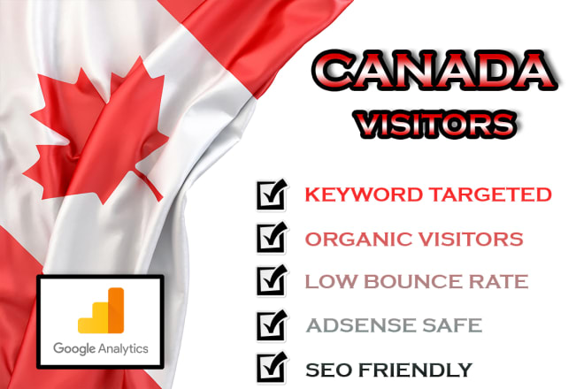 I will send canada niche targeted real organic traffic for your website