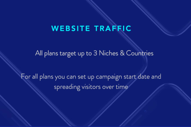 I will send website traffic 3 niches 3 countries