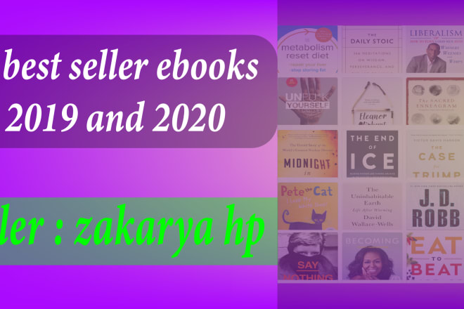 I will send you best seller ebooks 2020