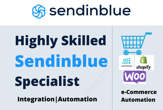 I will sendinblue expert level integration, automation,ecommerce