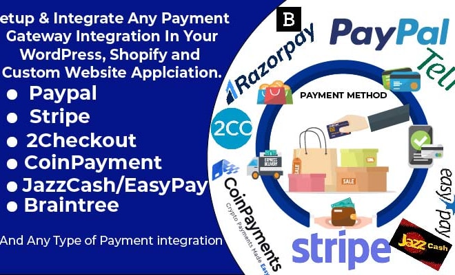 I will setup any type payment gateway integration in your website