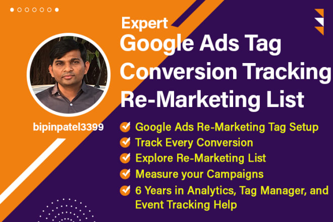 I will setup google ads tag, conversion tracking and analytics goals
