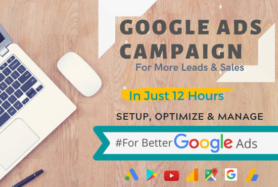 I will setup google adwords PPC campaign ads manager specialist