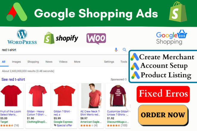 I will setup google shopping ads for your shopify store earn revenue
