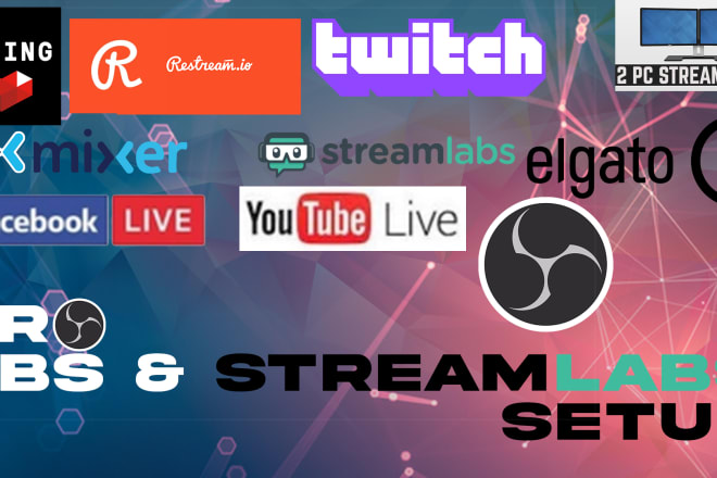 I will setup streamlabs obs professional stream, recording youtube twitch facebook