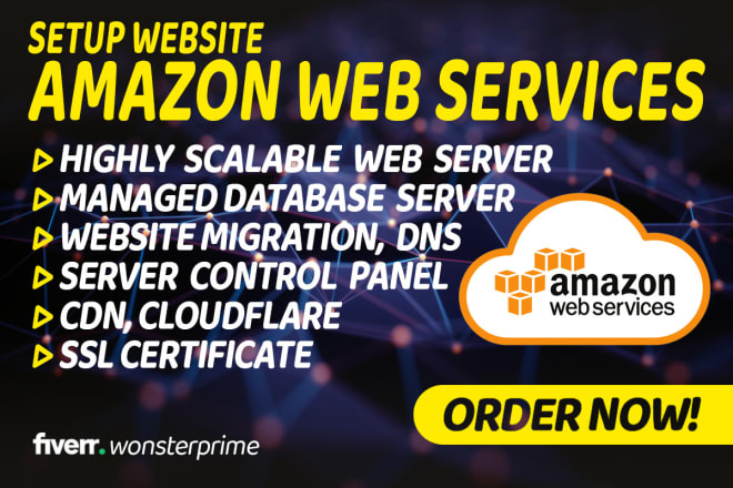 I will setup website on amazon web services AWS