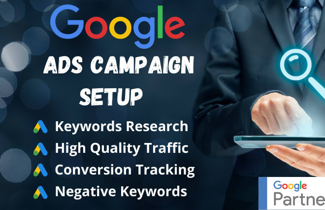 I will setup your google ads adwords PPC campaigns