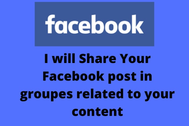 I will share your facebook post in groupes related to your content