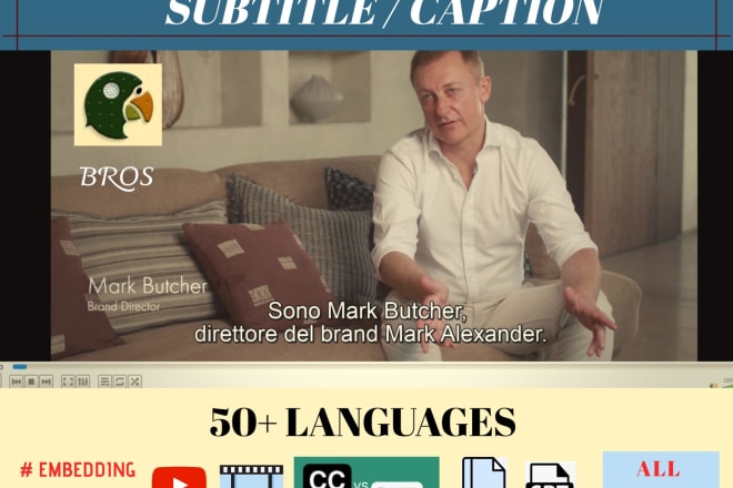 I will subtitle 50 languages by native speakers