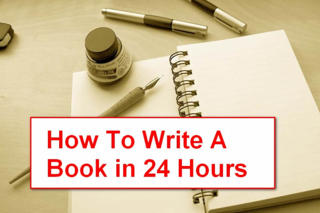 I will teach you how to write a book in less than 24 hours