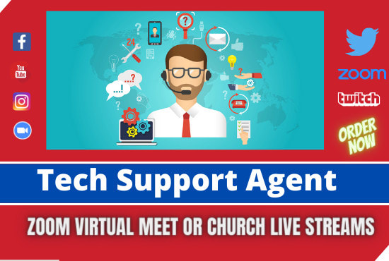 I will tech support for zoom virtual events and church live streams