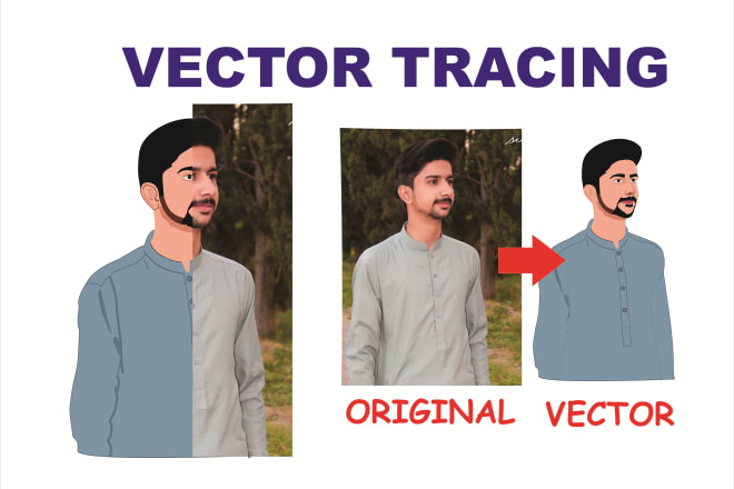 I will trace and vector image using corel draw